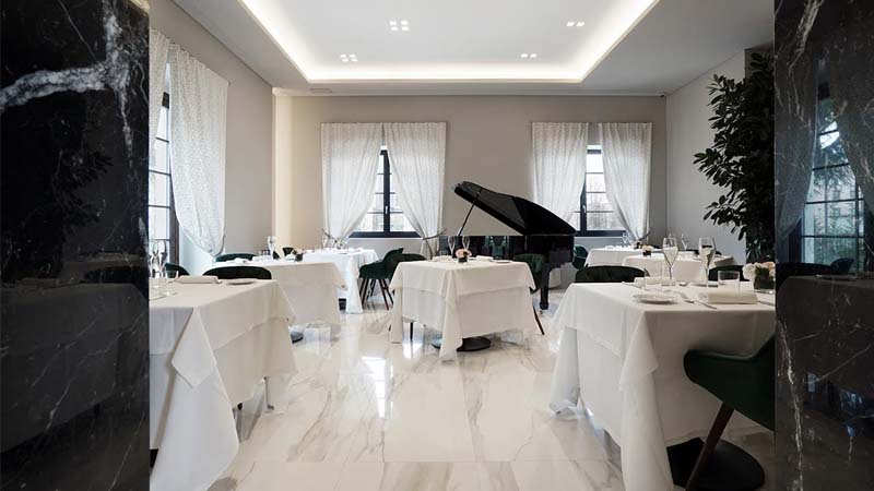 La Torre Razionalista che ospita un moderno e raffinato ristorante