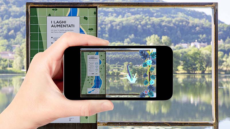 Treviso come Loch Ness: nel lago c'è un mostro, ma lo si può vedere solo con lo smartphone